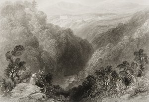 Udsigt over Powerscourt fra Dargle, County Wicklow, fra 