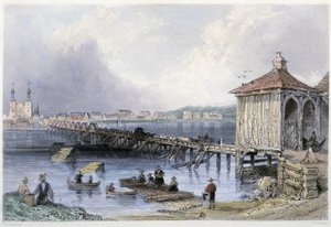 Udsigt over en bro over Richelieu-floden ved St John