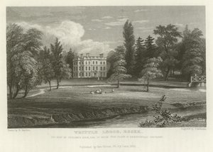 Writtle Lodge, Essex, sæde for Vicesimus Knox, Esquire af William Henry Bartlett