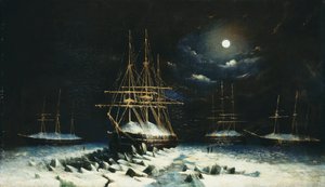 The British Naval Franklin Search Expedition: H.M.S Resolute, Assistance, Intrepid and Pioneer overvintrer i Arktis, 1850-51