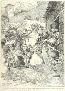 Angreb på minen i Chitral af William Henry Charles Groome