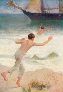Jeg sprang overbord i samme øjeblik, som Jack sprang ud i havet