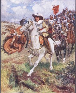 Vores cuirassiers er sprængt i rækken af curst, illustration fra 
