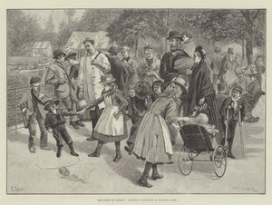 Lungerne i London, lørdag eftermiddag i Victoria Park af William Henry Charles Groome