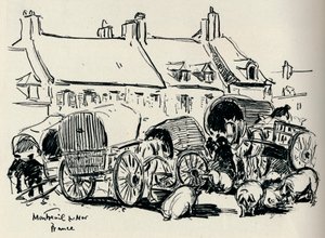 Montreuil-Sur-Mer, Frankrig, c1907.
