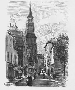 Klokketårn, Dinan, ca. 1907