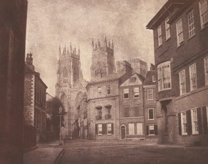 A Scene in York: York Minster fra Lop Lane af William Henry Fox Talbot