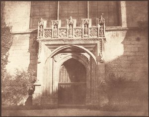 En gammel dør i Magdalen College, Oxford af William Henry Fox Talbot