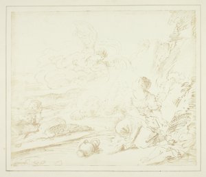 Hagar i ørkenen af William Henry Fox Talbot
