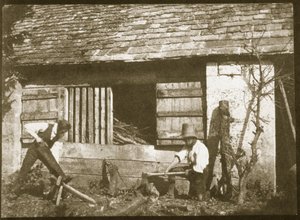 Træskærerne, 1845 (saltpapirtryk fra kalotype negativ) af William Henry Fox Talbot