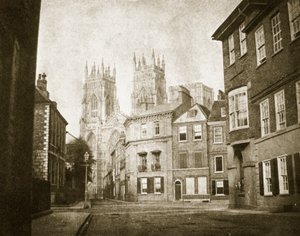 West Front, York Minster, fra Lendall Street, 1845 af William Henry Fox Talbot