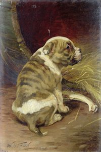 Give a Dog a Bone, 1888 (tavle)