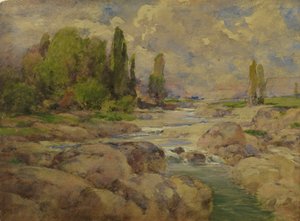 The Normal Rock Creek, 1910. af William Henry Holmes