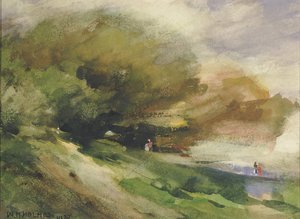 The Shaded Walk, 1927. af William Henry Holmes