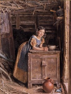 En rustik skønhed af William Henry Hunt