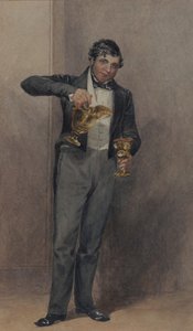Butler, ca. 1827 (akvarel på papir) af William Henry Hunt
