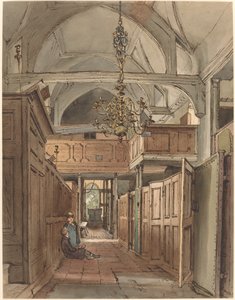 Interiør af Bushey Church af William Henry Hunt