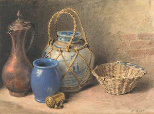 Stilleben med en ingefærkrukke af William Henry Hunt