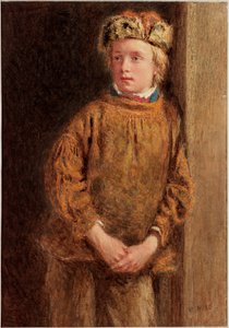 The Fisherboy (bc og wc på vævet papir) af William Henry Hunt