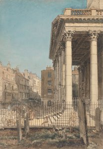 Portico af St. Martin-in-the-Fields af William Henry Hunt