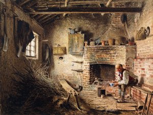 Træhuggeres morgenmad, ca. 1832-1834