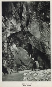 Canyons of Colorado: Box Canon, Near Ouray (s/h foto) af William Henry Jackson