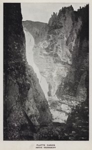Canyons of Colorado: Platte Canon, Above Deansbury (s/h foto) af William Henry Jackson