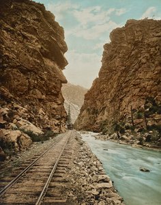 Clear Creek Canyon, Colorado, ca. 1899 (fotolitho)