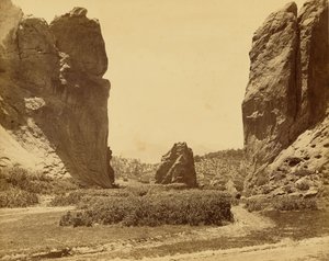 Gateway Garden of the Gods og Pikes Peak af William Henry Jackson