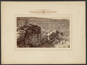 Ruiner i Montezuma Cañon af William Henry Jackson