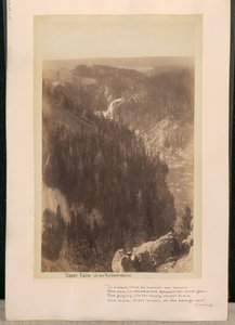 Øvre vandfald i Yellowstone af William Henry Jackson