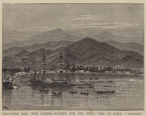 Discovery Bay, New Guinea, besøgt for første gang af HMS Basilisk af William Henry James Boot