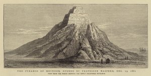 Meydoon-pyramiden, åbnet af professor Maspero den 13. december 1881 af William Henry James Boot