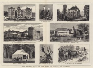 Det seneste besøg af hertugen af Albany i Tyskland