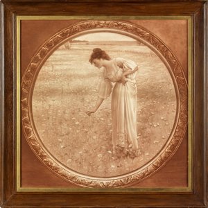 Flowers of the Field (fotografisk gengivelse trykt i sepia) af William Henry Margetson