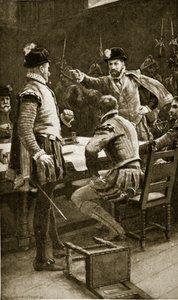 Regent Moray arresterer sine fjender, 1569, illustration fra 