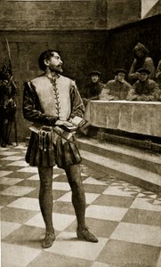 Retssagen mod Adam Wallace, 1550, illustration fra 