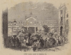 Covent Garden Market juleaften af William Henry Pike