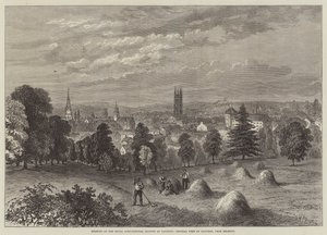 Møde i Royal Agricultural Society i Taunton, General View of Taunton, fra Belmont af William Henry Pike