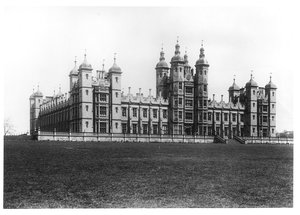 Donaldsons Hospital, bygget 1833-51 (bw foto) af William Henry Playfair