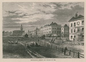 Kennington Common and Church i 1830 af William Henry Prior