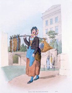 Kaninkvinde, fra "Costume of Great Britain", udgivet af William Miller, 1805 af William Henry Pyne