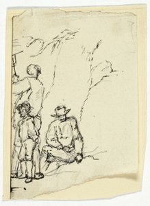 To mænd med dreng af William Henry Pyne
