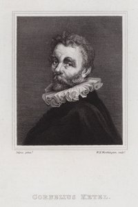 Cornelis Ketel, hollandsk maneristisk maler (gravering) af William Henry Worthington