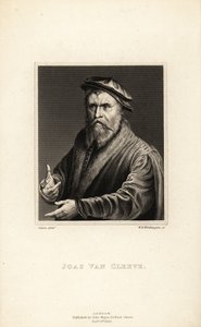 Portræt af Joos van Cleve, maler aktiv i Antwerpen, omkring 1485-1540 af William Henry Worthington