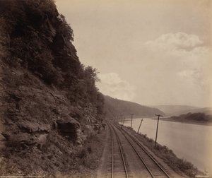 Cathedral Rocks, Susquehanna nær Meshoppen, ca. 1895 (foto)