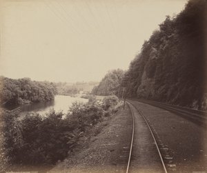 Rockdale Curve, på Lehigh, ca. 1895 (foto)