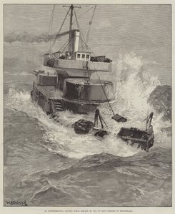 Et eksperimentelt krydstogt, HMS Hecate til søs på sin passage til Helgoland