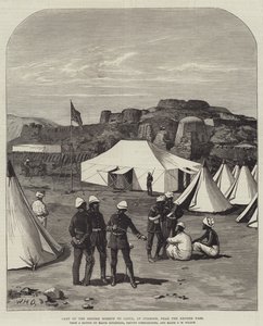 Lejr for den britiske mission til Cabul, ved Jumrood, nær Khyber-passet