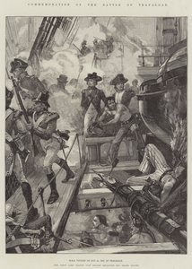 Højtideligholdelse af slaget ved Trafalgar, HMS Victory den 21. oktober 1805, ved Trafalgar